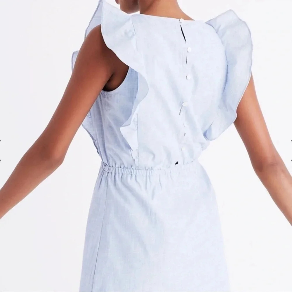 Madewell Bellflower Ruffle Dress Sz 0 - Picture 2 of 6